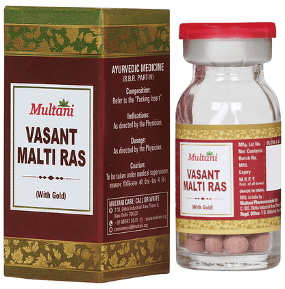 Multani Vasant Malati Ras with Gold Tablet