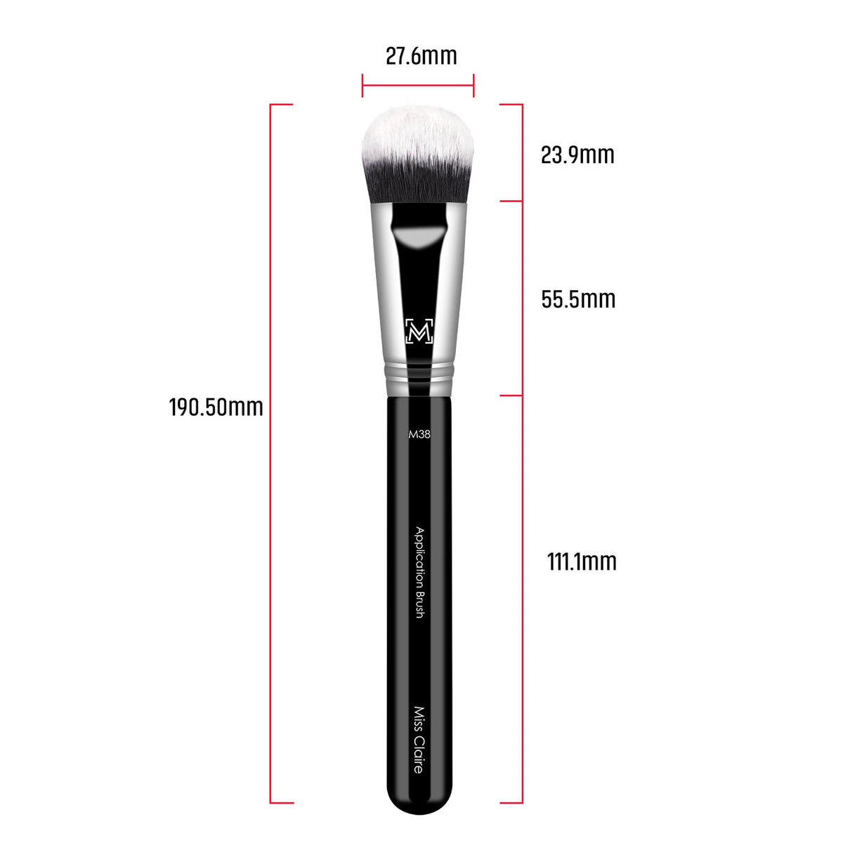 Miss Claire M38 - Application Brush - Chrome