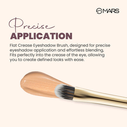 MARS Cosmetics Artist's Arsenal Professional Flat Crease Brush - Golden