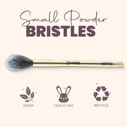 MARS Cosmetics Artist's Arsenal Professional Small Powder Golden Brush BRF-08