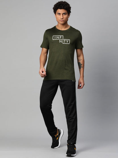 Alcis Typography Printed Anti Static Slim Fit T-shirt