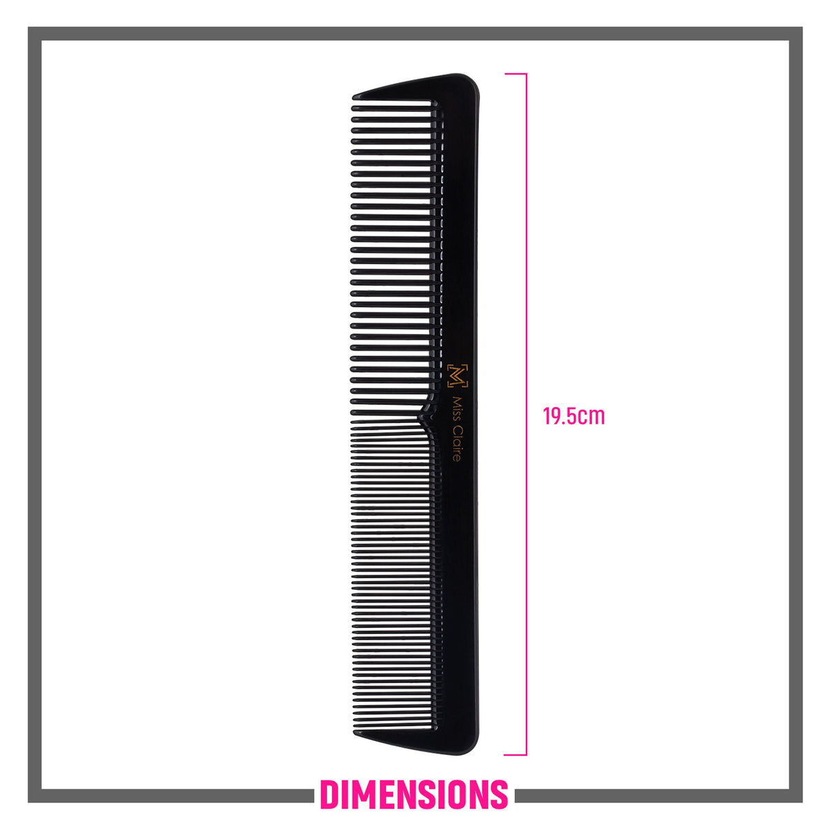 Miss Claire 255 Hair Comb - Black