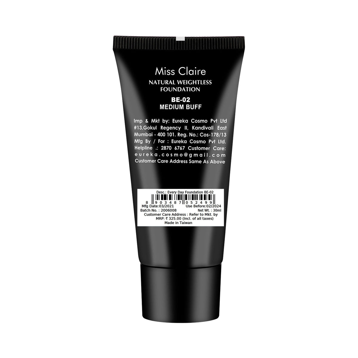 Miss Claire Everyday Foundation - Be-02 Medium Buff