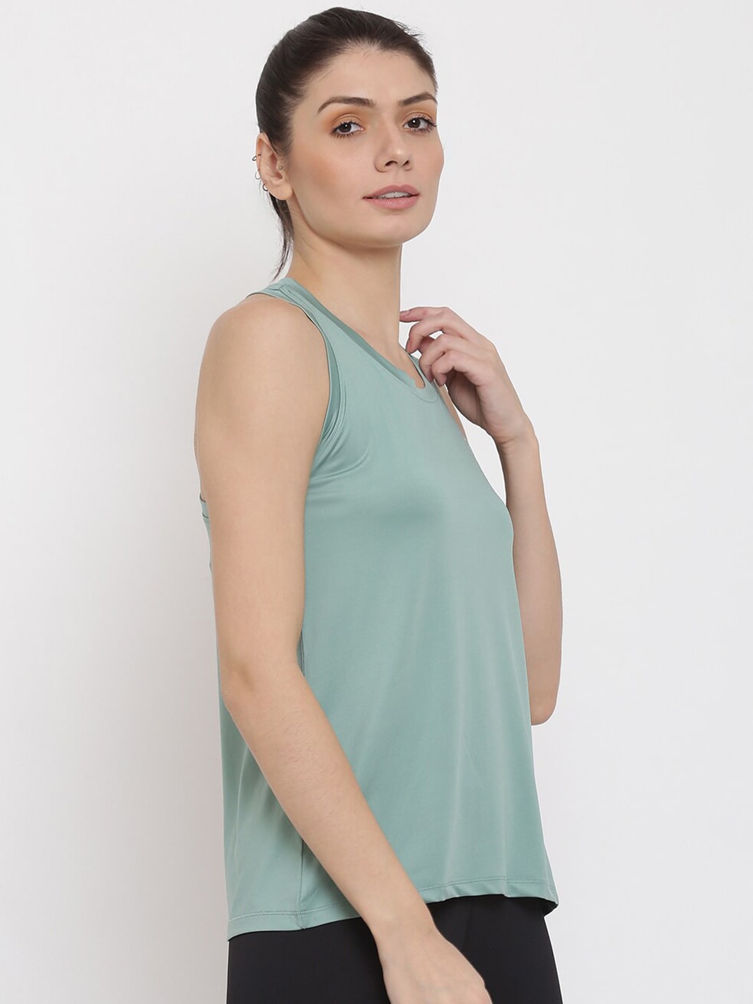MKH Women Green Dri-FIT T-shirt
