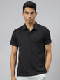 Alcis Men Train-Tech Anti-Static Slim-Fit Training Polo T-Shirt