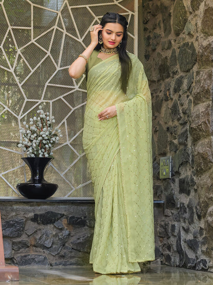 Tikhi Imli Embellished Sequinned Saree