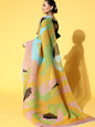 Tikhi Imli Abstract Poly Georgette Saree Border