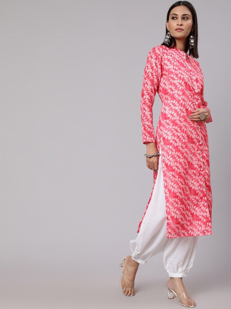 Aks Floral Printed Straight Kurta