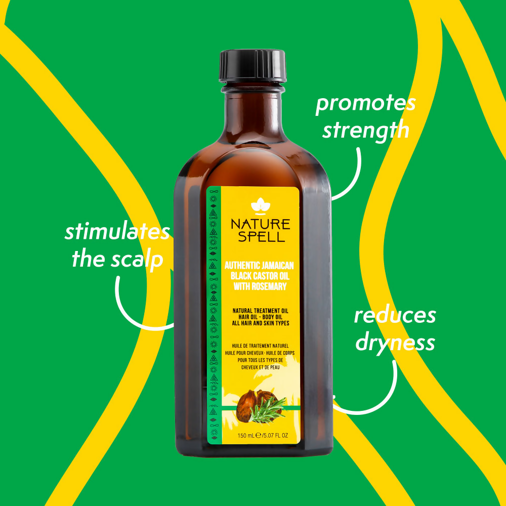 Nature Spell Rosemary With Jamaican Black Castor Oil For Hair & Skin