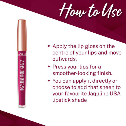 Jaquline USA Make Me Glo Lip Gloss - Kiss Dew