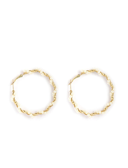 Gold-Polished Alloy Set Of 6 Designer Earrings - The Pari