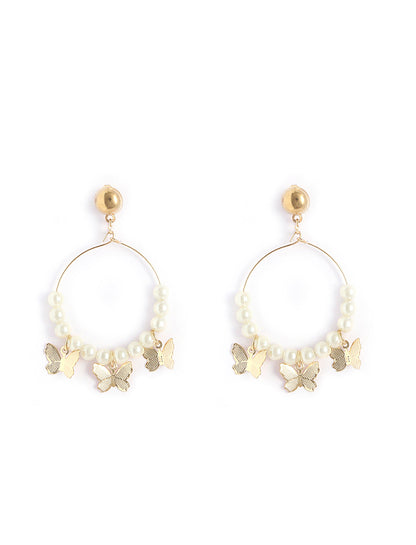 Gold-Polished Alloy Set Of 6 Designer Earrings - The Pari