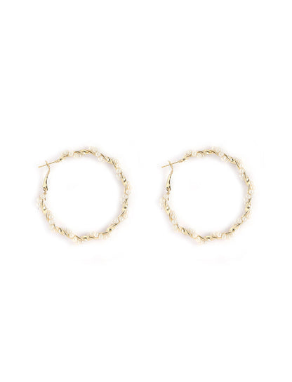 Gold-Polished Alloy Set Of 6 Designer Earrings - The Pari