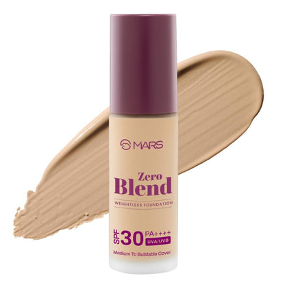MARS Cosmetics SPF30 PA+++ Zero Blend Weightless Foundation - 09 Amber Maple