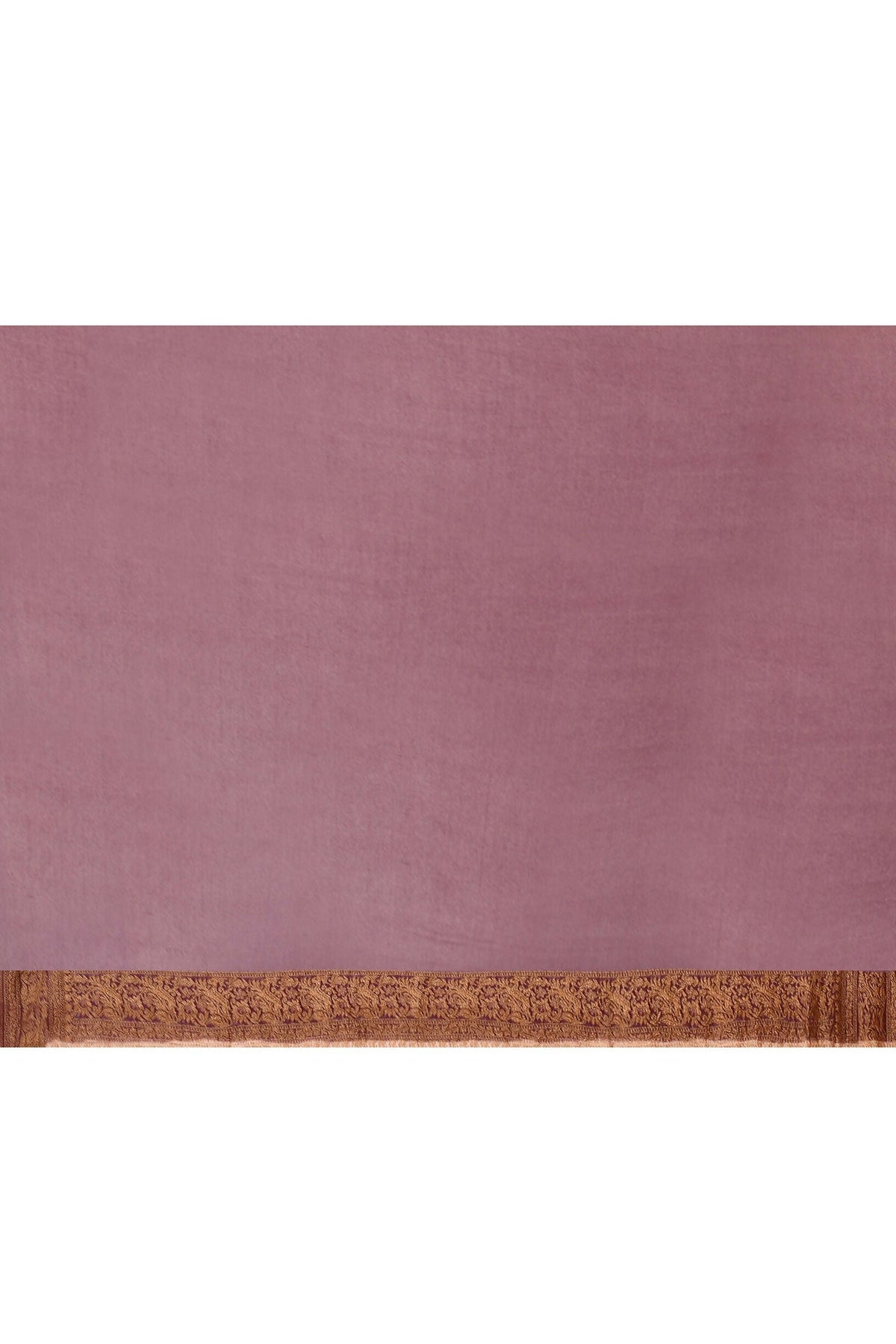 Joban Fashion Ivory Crepe Chiffon Pure Handloom Banarasi Silk Saree