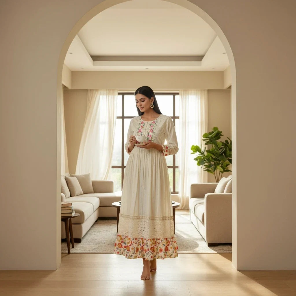 Cotton long kurti
