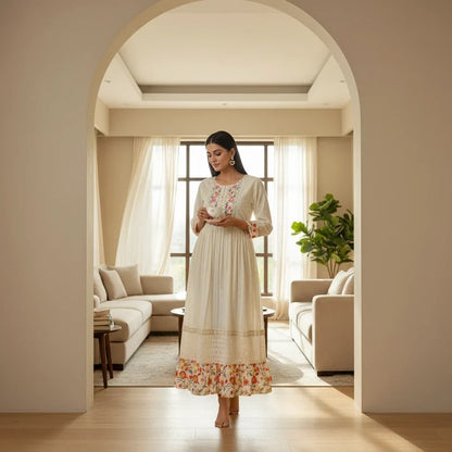 Cotton long kurti