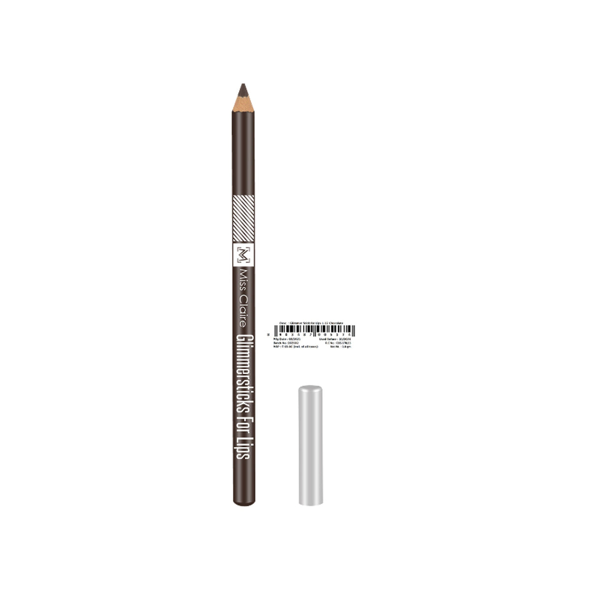 Miss Claire Glimmersticks For Lips - Chocolate L-17
