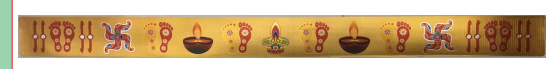 Stickerbazaar Micro Golden Door Border Patti Sticker