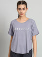 MKH Typography Printed Drop Shoulder Sleeves Dri-Fit Relaxed Fit T-shirt
