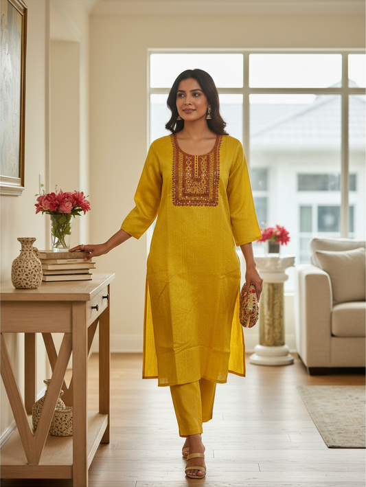 Chanderi silk kurti