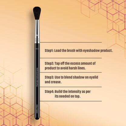Miss Claire M12 - Fluffy Eyeshadow Blending Brush (Black) - Chrome