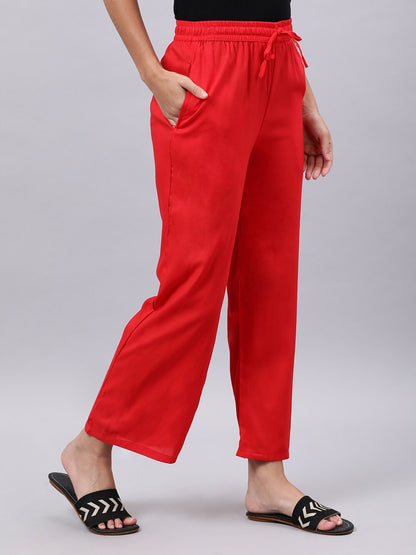 Souchii Red Liva Palazzos