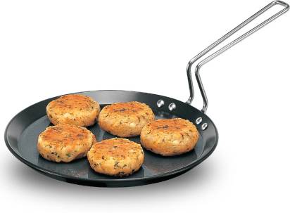 Hawkins Futura Hard Anodised Flat Tava 26 cm Diameter (AFT26)