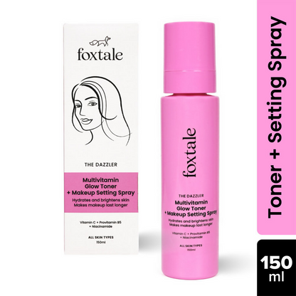Foxtale The Dazzler Multivitamin Glow Toner + Makeup Setting Spray
