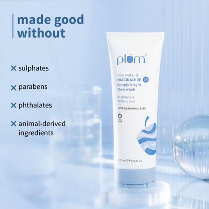 Plum 2% Niacinamide Face Wash With Rice Water