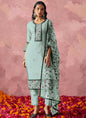 Vegaa Fashion Sky Blue Georgette Embroidered Salwar Suit