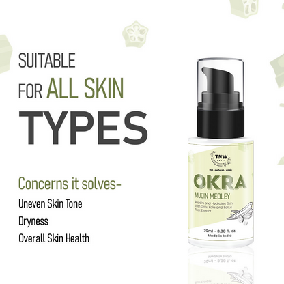 The Natural Wash Okra Mucin Serum For Long-Lasting Long-Lasting Moisturized Skin