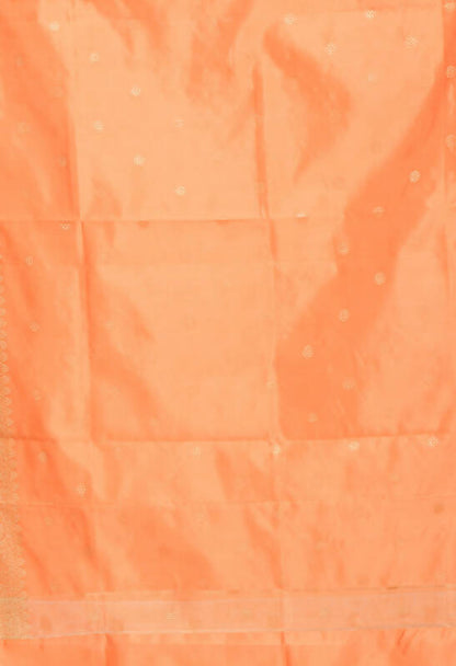 Mominos Fashion Moeza Women's Banarsi Silk Woven Design Peach Dupatta