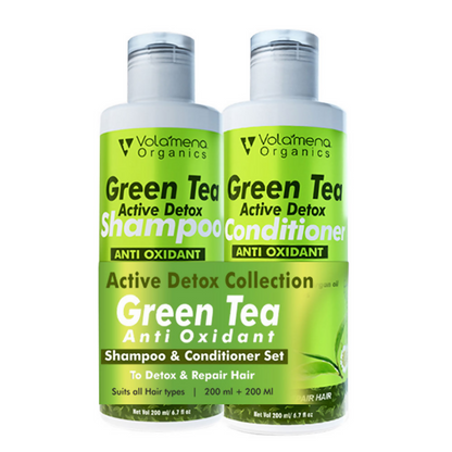 Volamena Green Tea & Bhringraj Shampoo & Conditioner