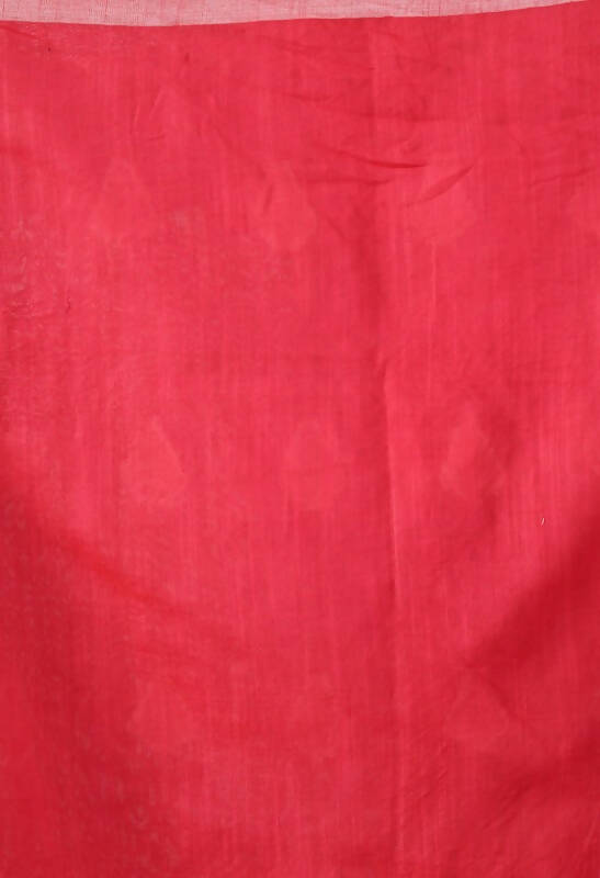 Mominos Fashion Moeza Rose Pink All Over Buti Handloom Silk Saree with unstitched Blouse piece