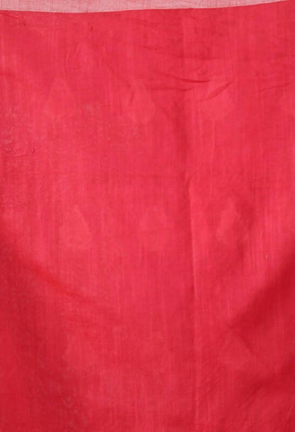 Mominos Fashion Moeza Rose Pink All Over Buti Handloom Silk Saree with unstitched Blouse piece