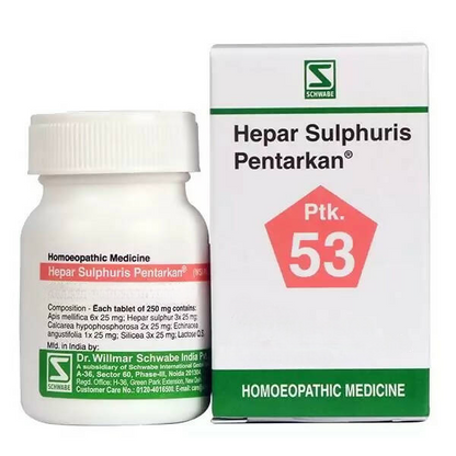 Dr. Willmar Schwabe India Hepar Sulphuris Pentarkan Ptk 53 Tablets