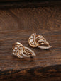 Shining Diva Gold-Polished Rose Zircon Earrings