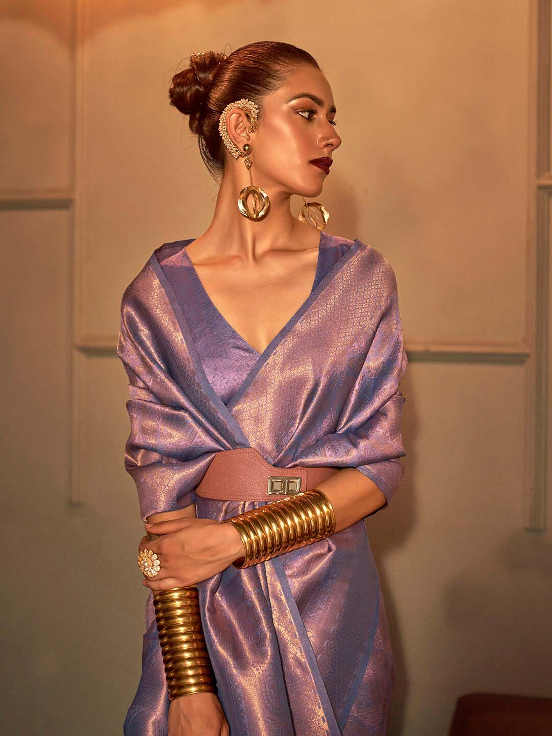 Saree Mall Ethnic Motifs Zari Kanjeevaram Sarees