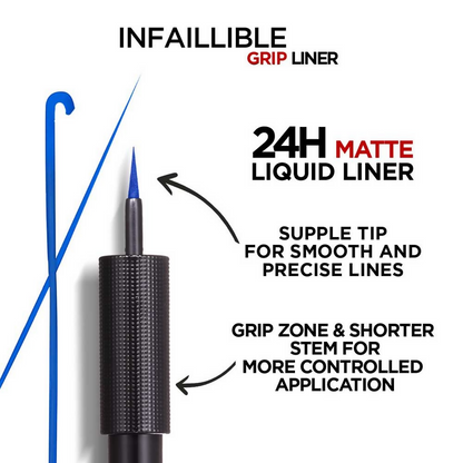 L'Oreal Paris Infaillible Grip 24H Matte Liquid Liner - 02 Blue