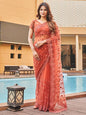 Tikhi Imli Embroidered Net Heavy Work Saree