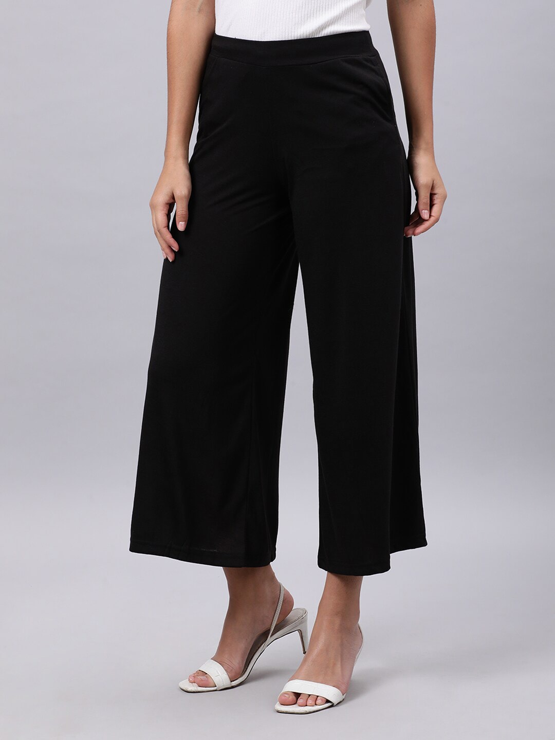 Souchii Black Liva Palazzos