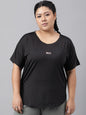 MKH Plus Size Drop Shoulder Sleeves Dri FIT Relaxed Fit Sports T-shirt