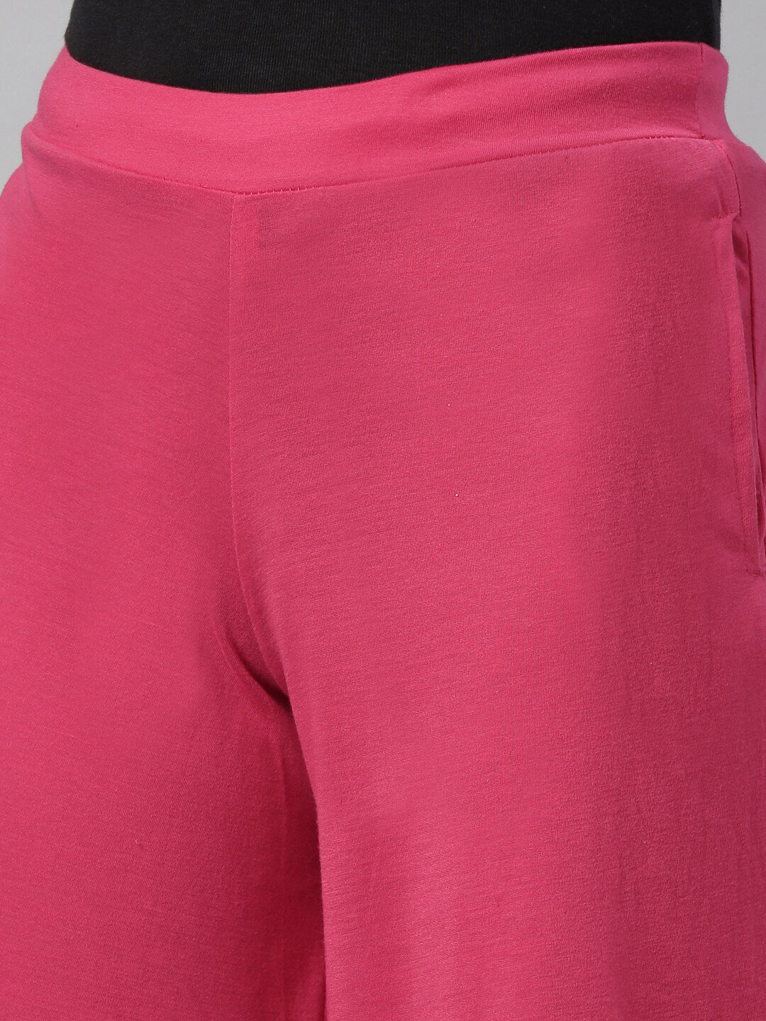 Souchii Women Beautiful Pink Knitted Palazzos