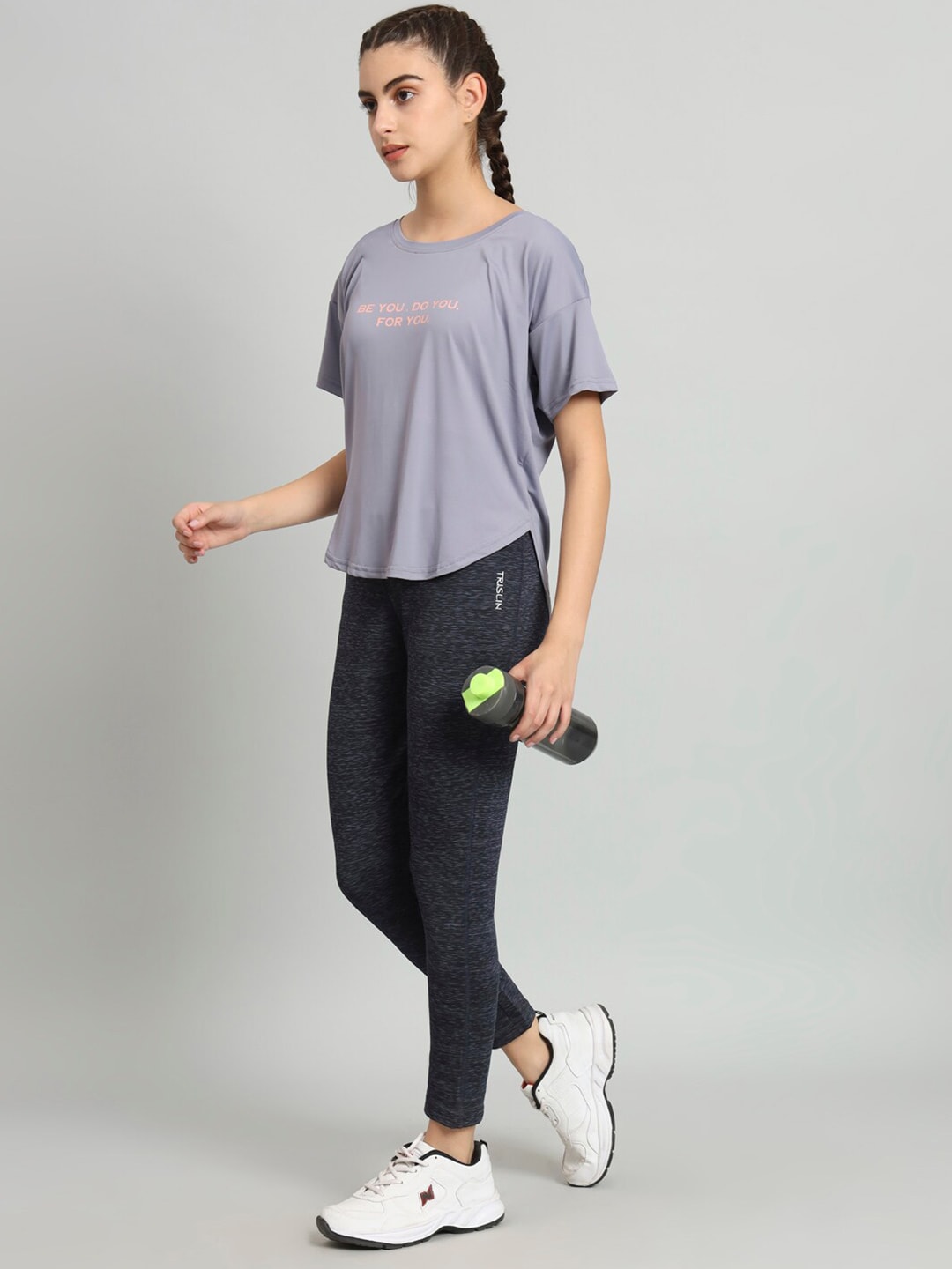 MKH Typography Printed Drop-Shoulder Sleeves Dri-FIT T-shirt