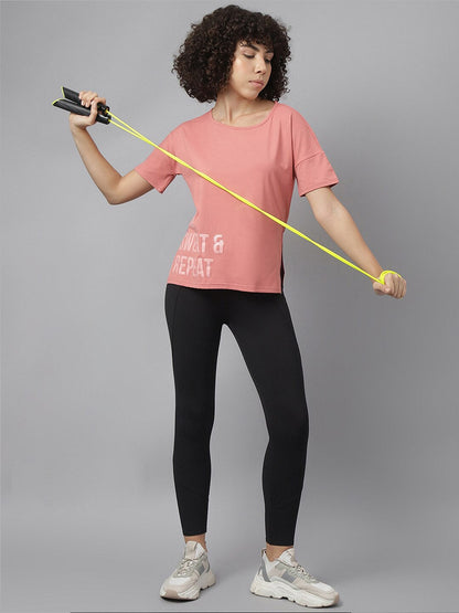 MKH Typography Printed Dri-FIT Sports T-shirt