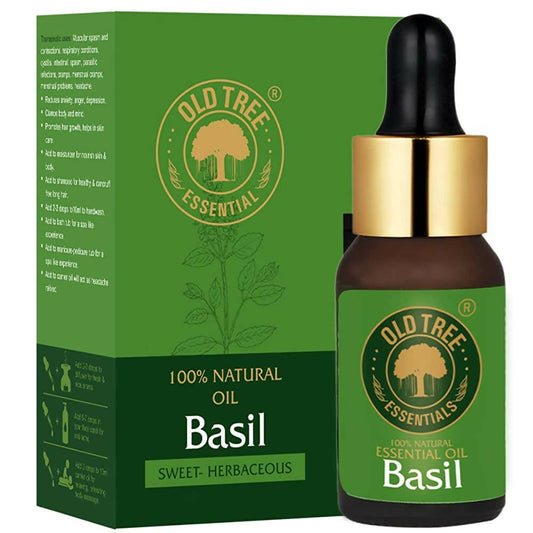 Old Tree 100% Natural & Pure Basil Essential Oil