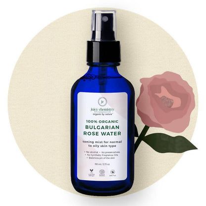 Juicy Chemistry Bulgarian Rose Water Toner for brighter skin