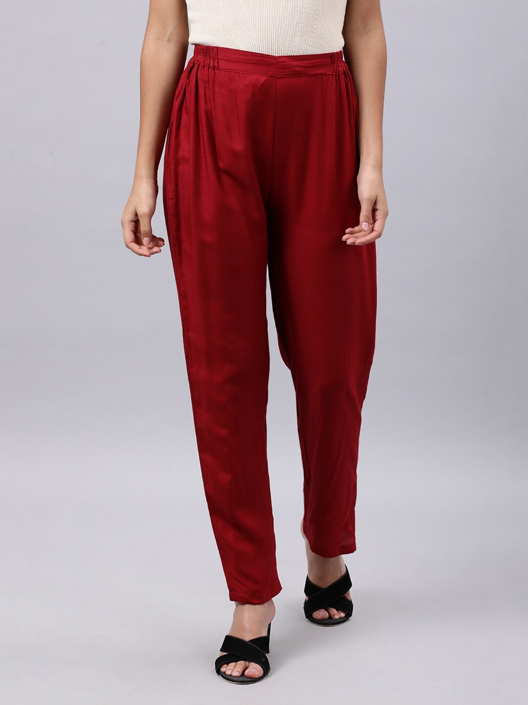 Souchii Women Maroon Liva Ethnic Palazzos