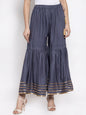 TAG 7 Women Flared Ethnic Palazzos